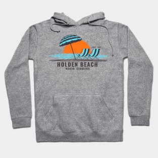 Sitting by Shore at Holden Beach, NC Hoodie